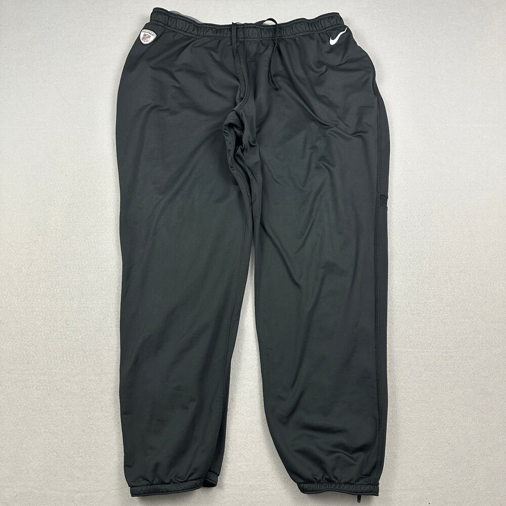 Nike Pants Men 3XL Black NFL Equipment Dri-FIT Ankle Zip Track Pants XXXL